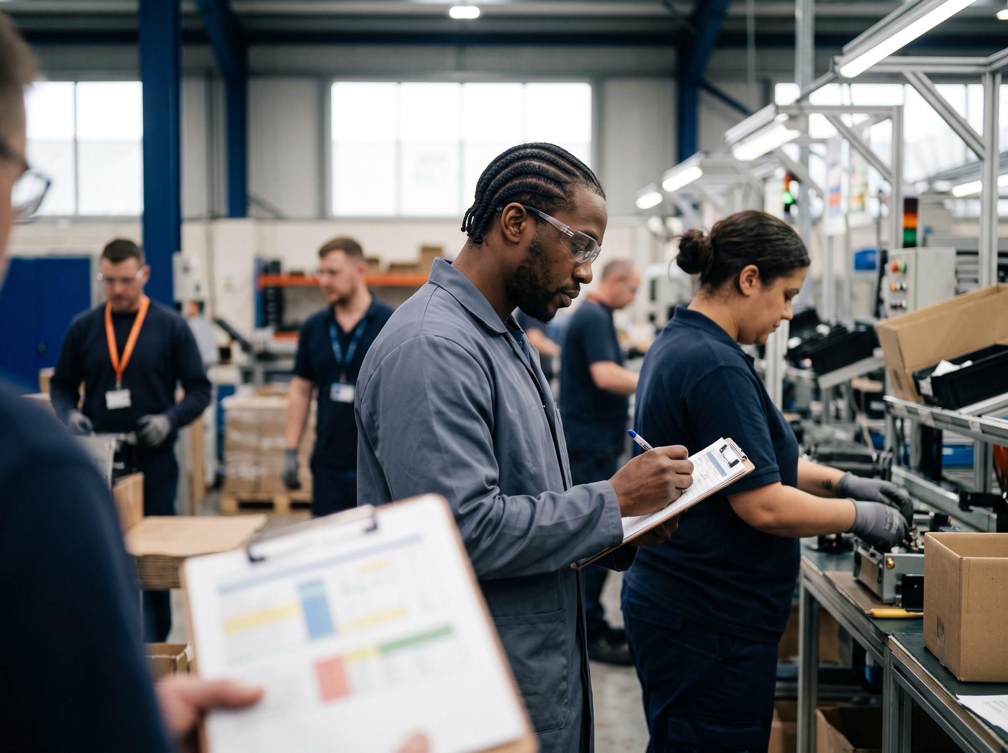Contrôle de conformité en atelier, sans arrêt de la production